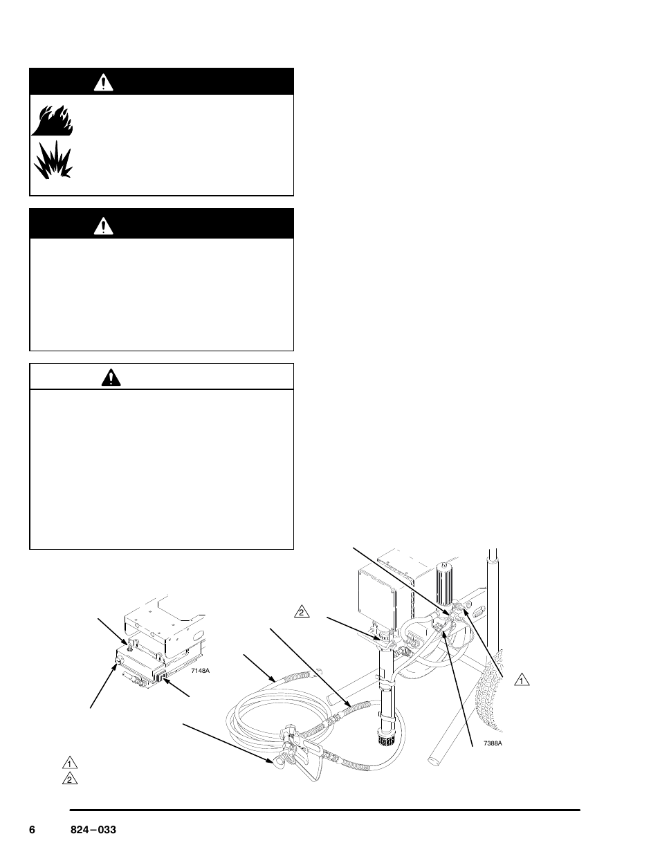 Setup, Warning, Caution | Sherwin-Williams ULTIMATE 824-032 User Manual | Page 6 / 32