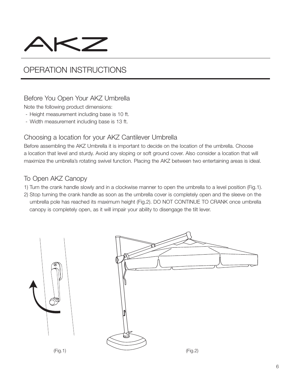 Operation instructions | Treasure Garden AKZ User Manual | Page 6 / 9