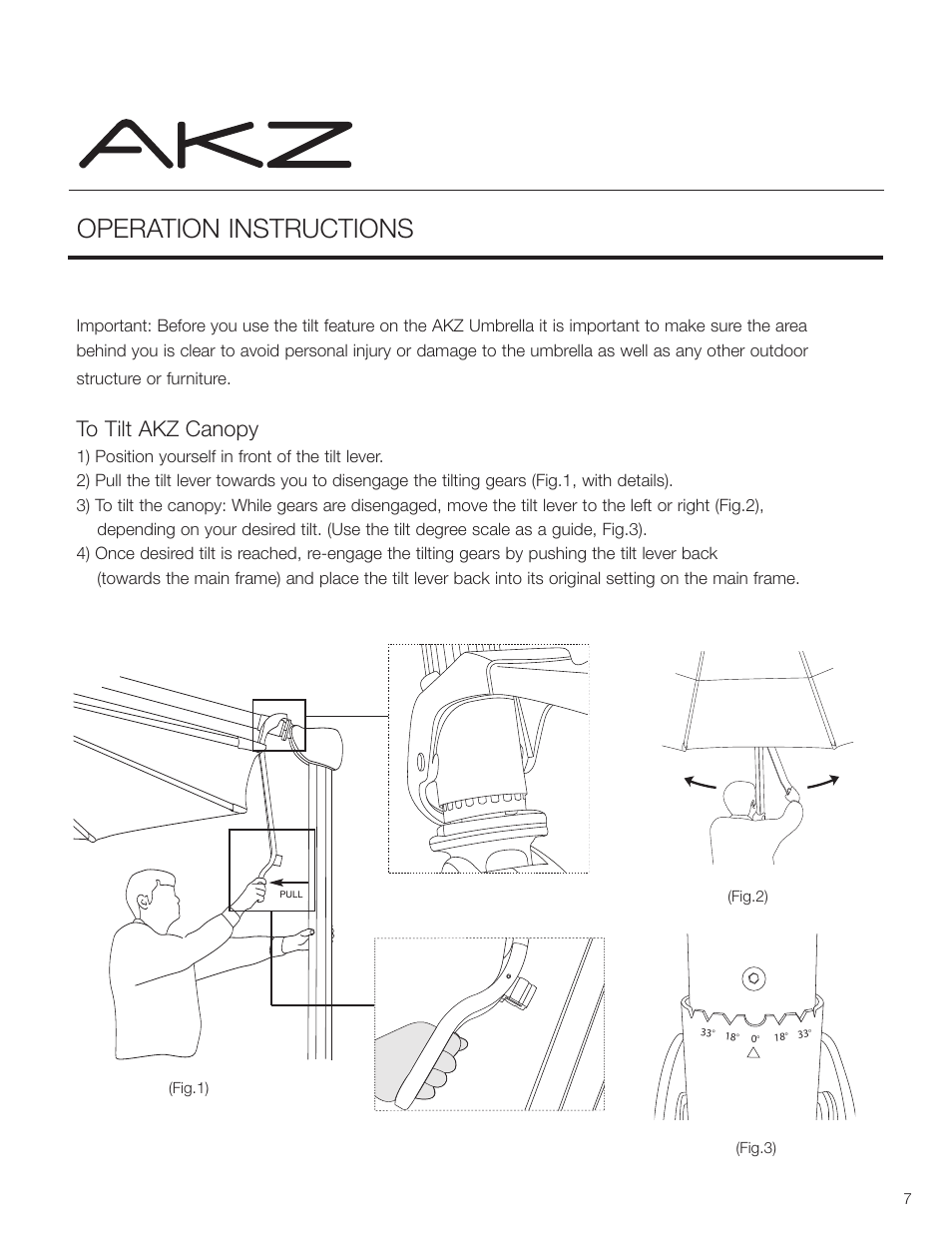 Operation instructions | Treasure Garden AKZ User Manual | Page 7 / 9