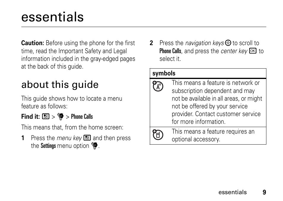 Essentials, About this guide | TELUS I465 User Manual | Page 13 / 106