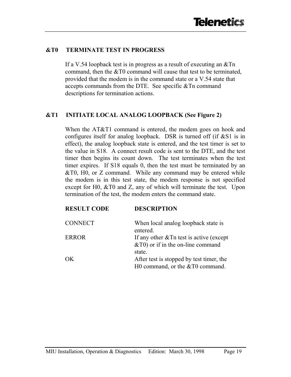 Telenetics MIU14.4 User Manual | Page 21 / 31