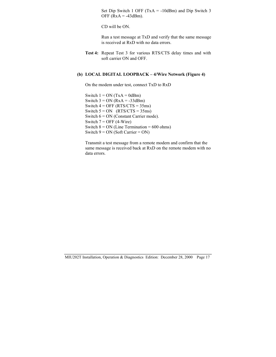 Telenetics MIU202T Modem User Manual | Page 19 / 25