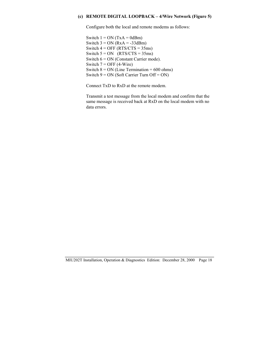 Telenetics MIU202T Modem User Manual | Page 20 / 25