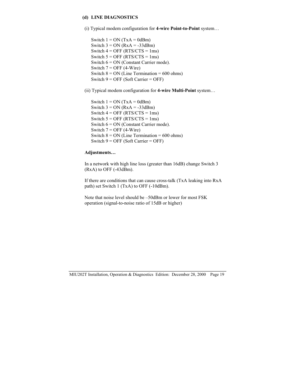 Telenetics MIU202T Modem User Manual | Page 21 / 25