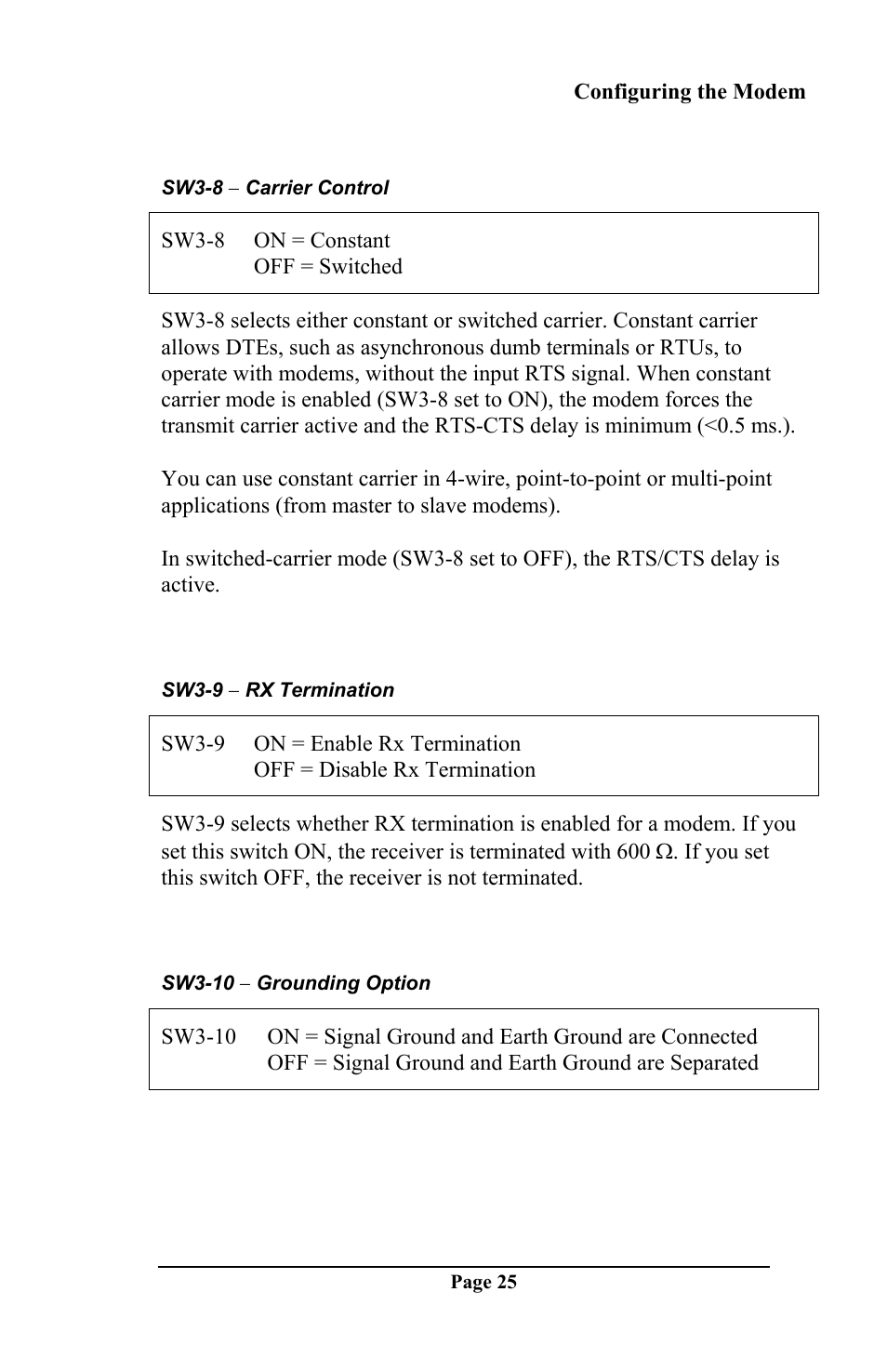 Telenetics DSP 9612 User Manual | Page 24 / 44