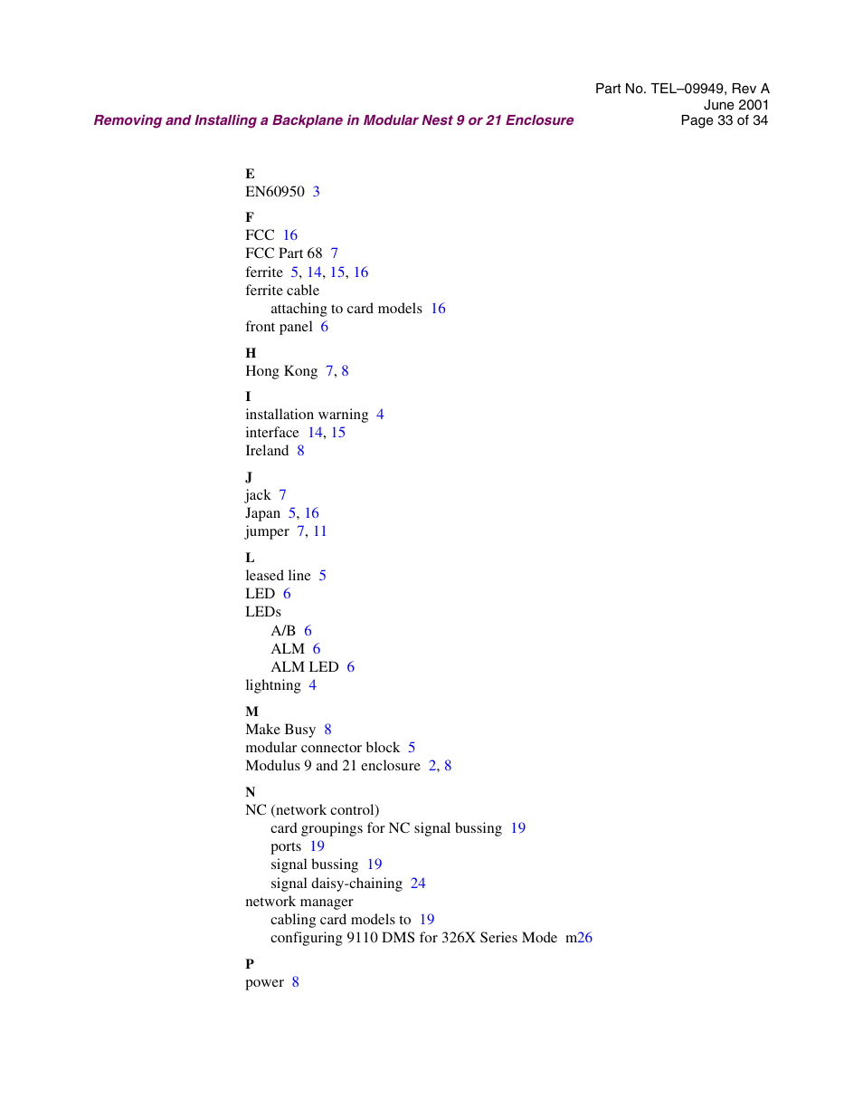 Telenetics Sunrise Series Modular Nest User Manual | Page 33 / 34