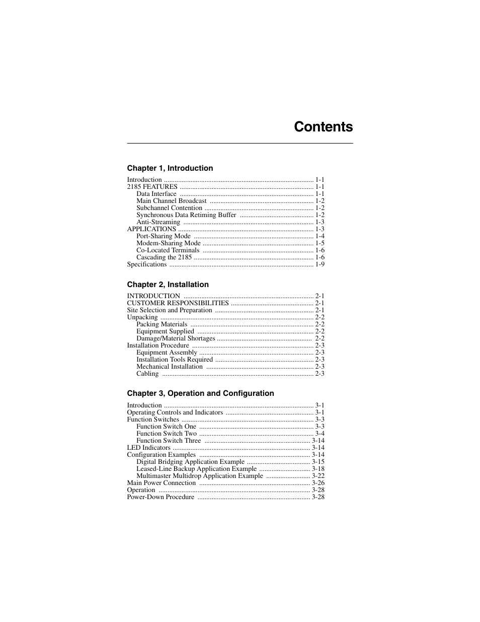 Telenetics 2185 User Manual | Page 5 / 64