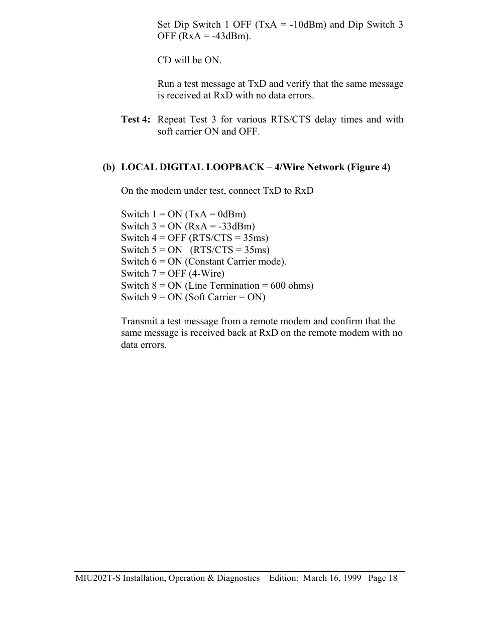 Telenetics MIU202T-S User Manual | Page 20 / 26