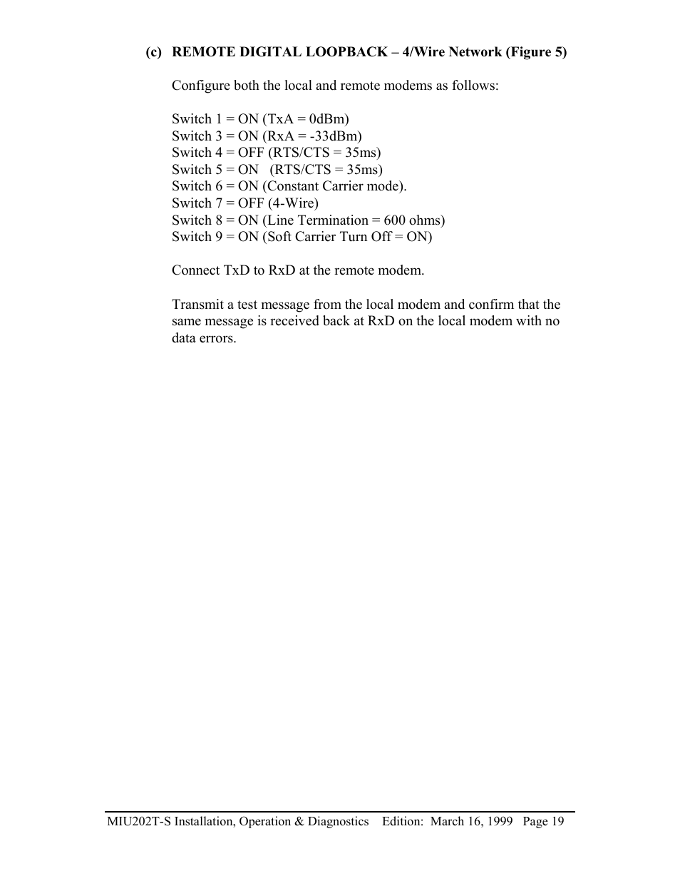 Telenetics MIU202T-S User Manual | Page 21 / 26