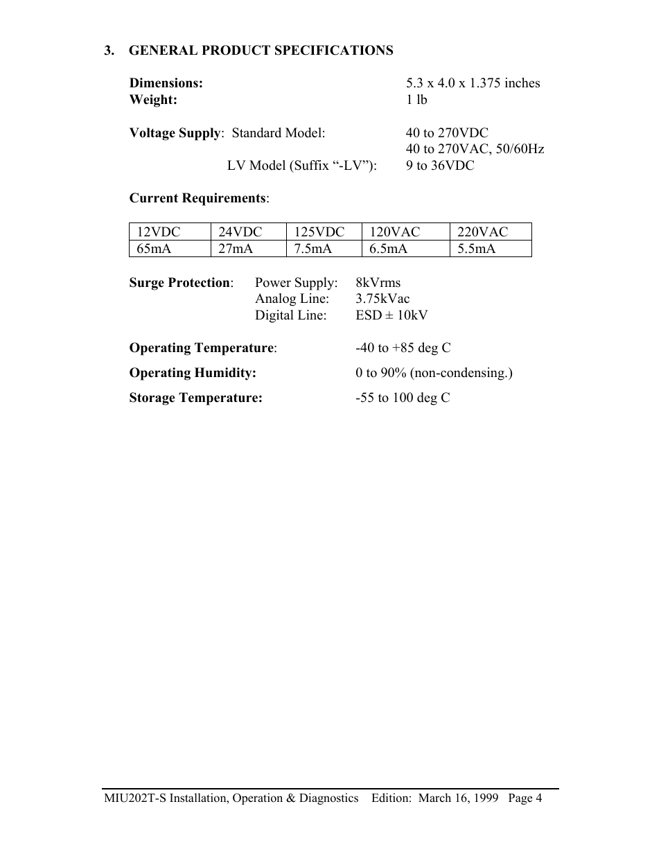 Telenetics MIU202T-S User Manual | Page 6 / 26