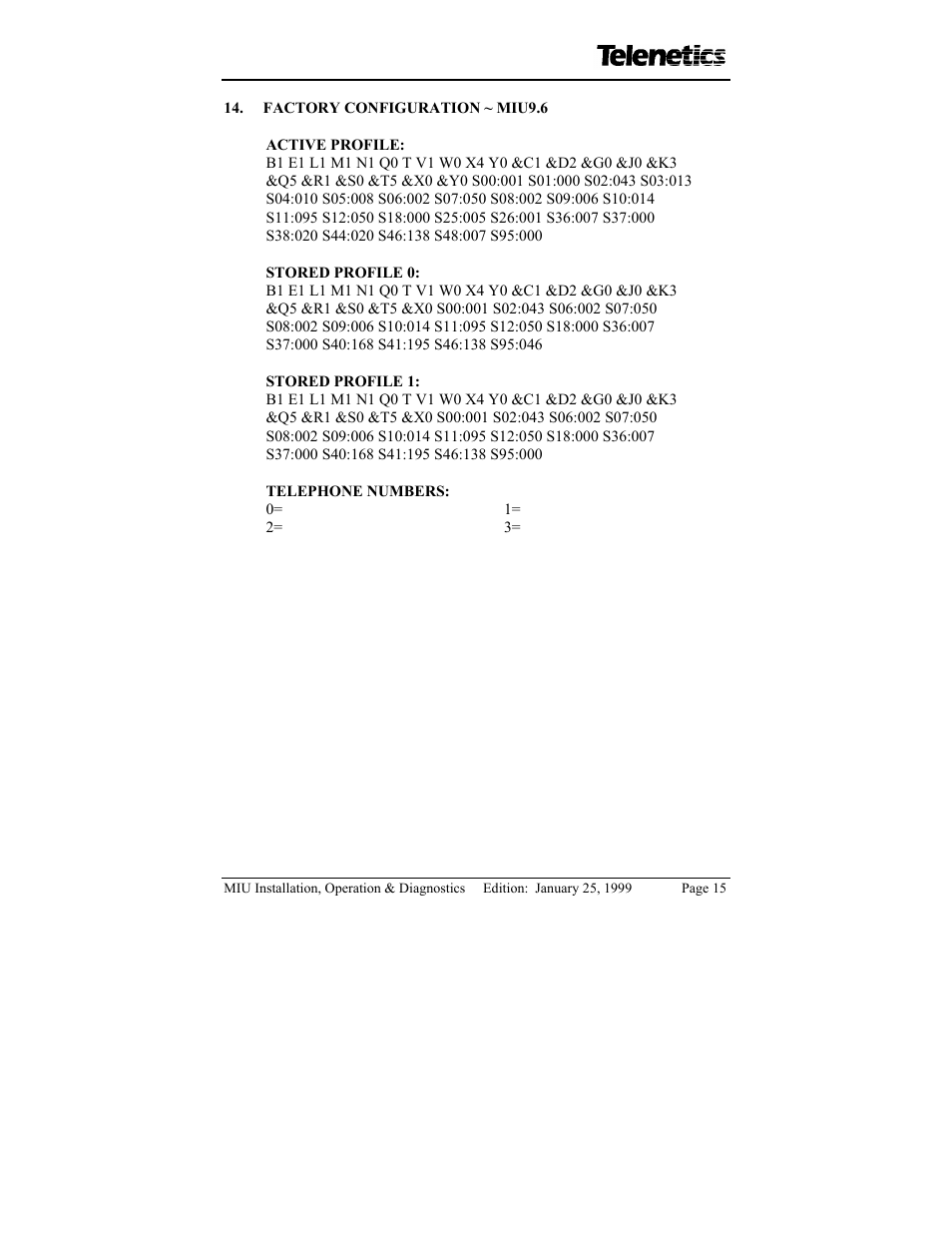 Telenetics MIU/PowerPort Series 28.8 User Manual | Page 17 / 31