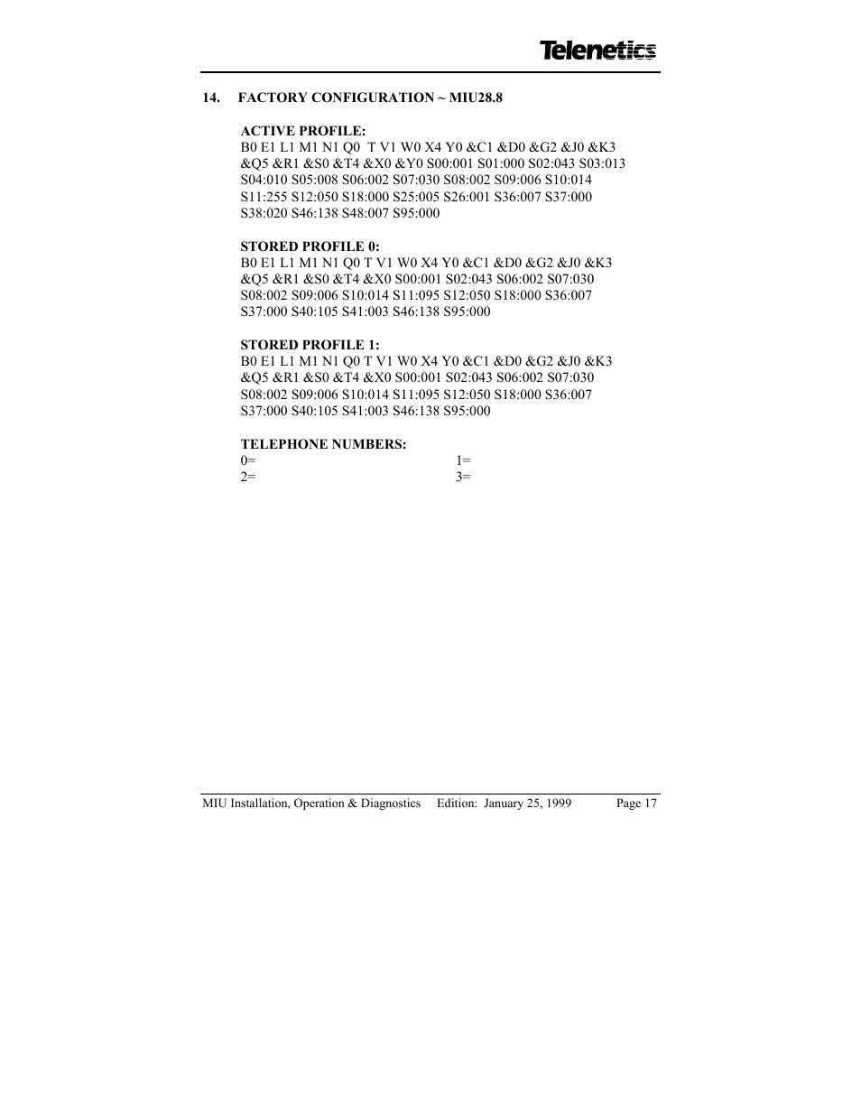 Telenetics MIU/PowerPort Series 28.8 User Manual | Page 19 / 31
