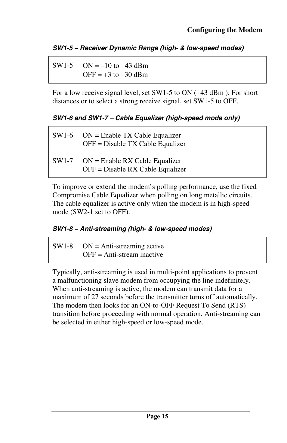 Telenetics DSP9612RM User Manual | Page 15 / 36