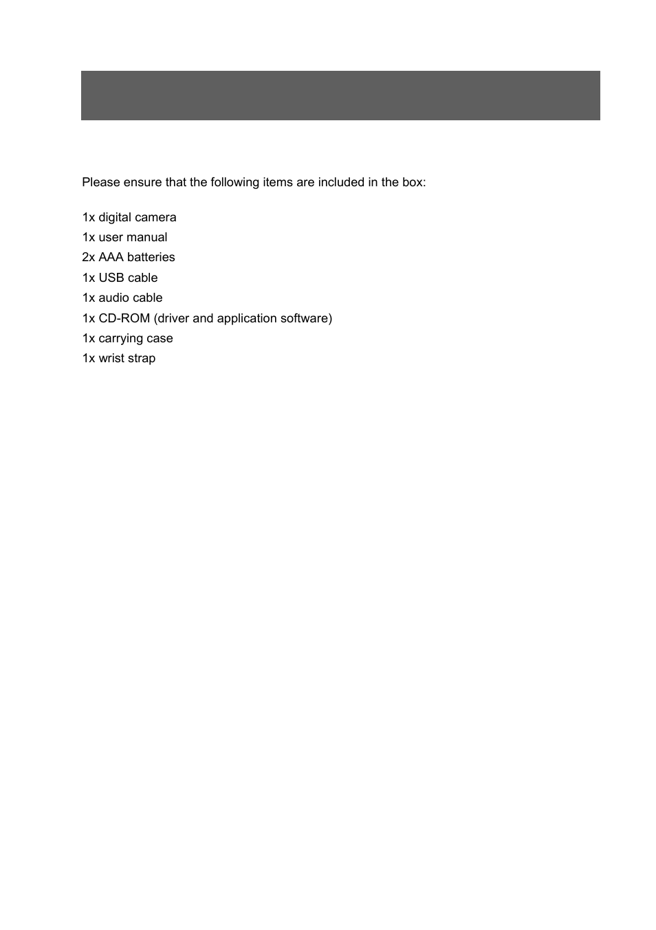 1 contents of package | Tekxon Technology K3 User Manual | Page 5 / 39