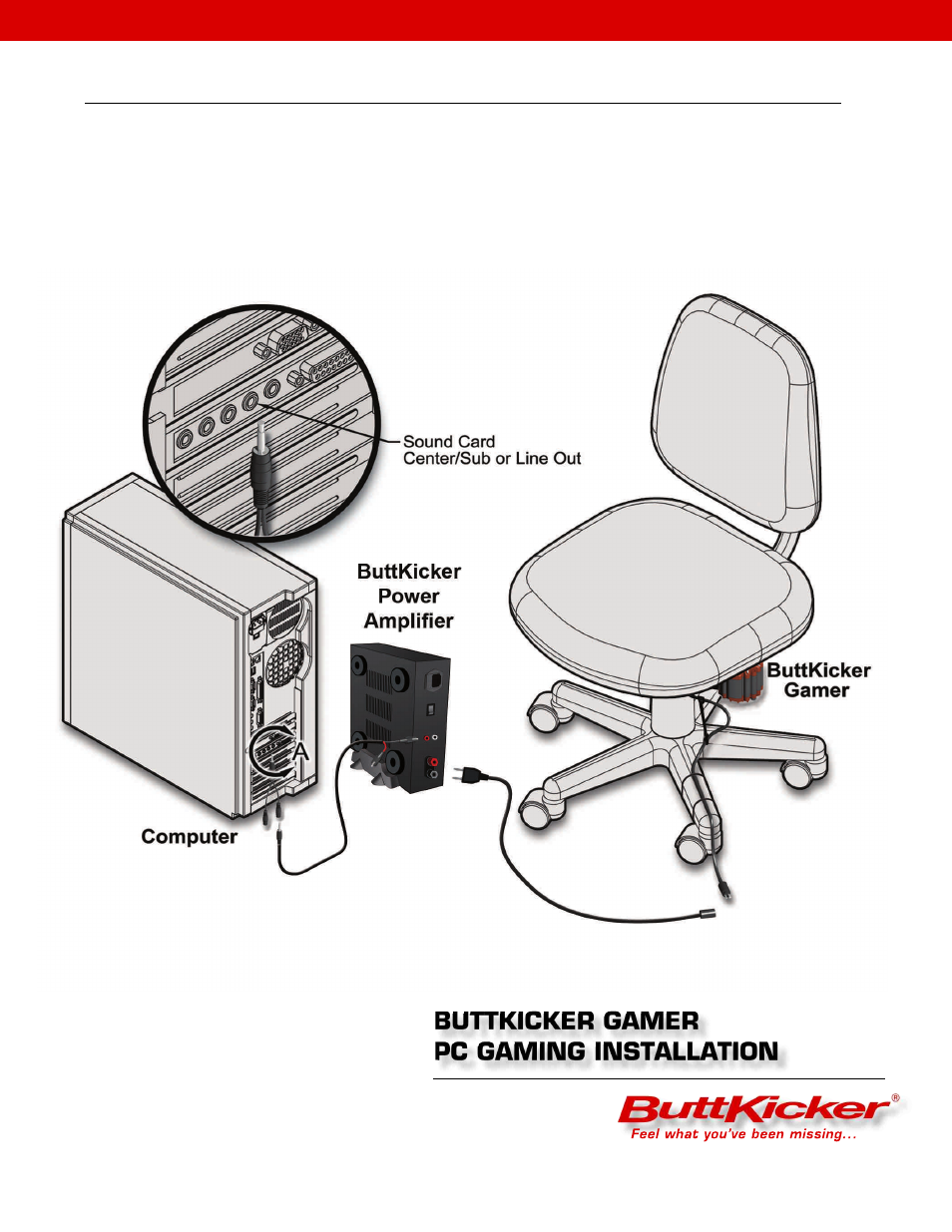 Pc system adjustment | ButtKicker BK-GR2 User Manual | Page 3 / 6