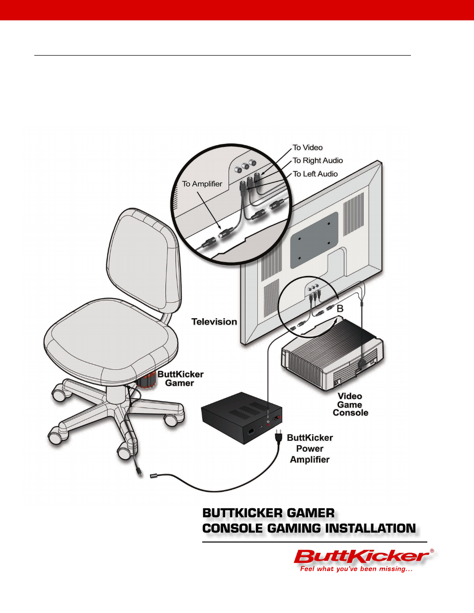 Console system adjustment | ButtKicker BK-GR2 User Manual | Page 5 / 6