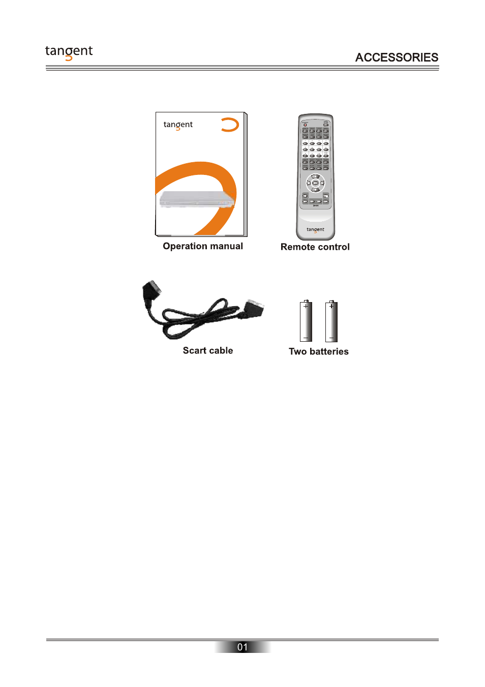 Accessories, D-101, Operating instrution manual | Tangent D-101 User Manual | Page 2 / 28
