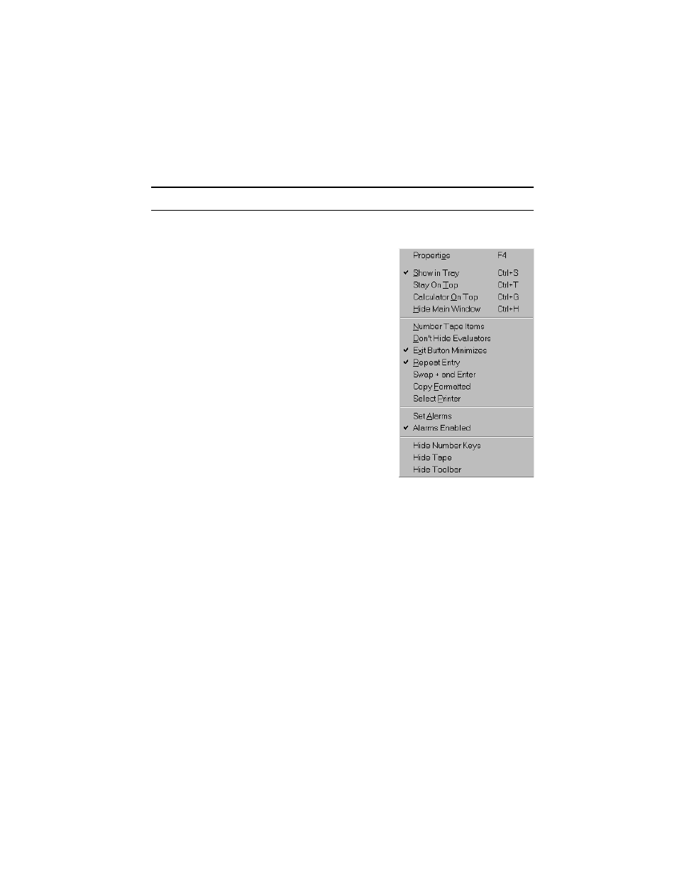 Properties menu | Tangent 2.2 User Manual | Page 23 / 48