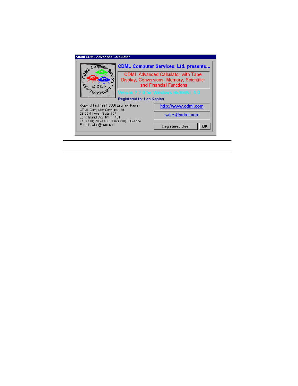 About cdml advanced calculator | Tangent 2.2 User Manual | Page 4 / 48