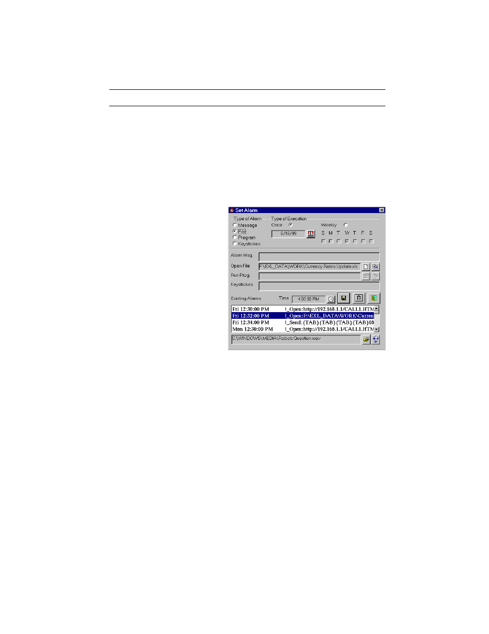 Reminder alarms | Tangent 2.2 User Manual | Page 41 / 48