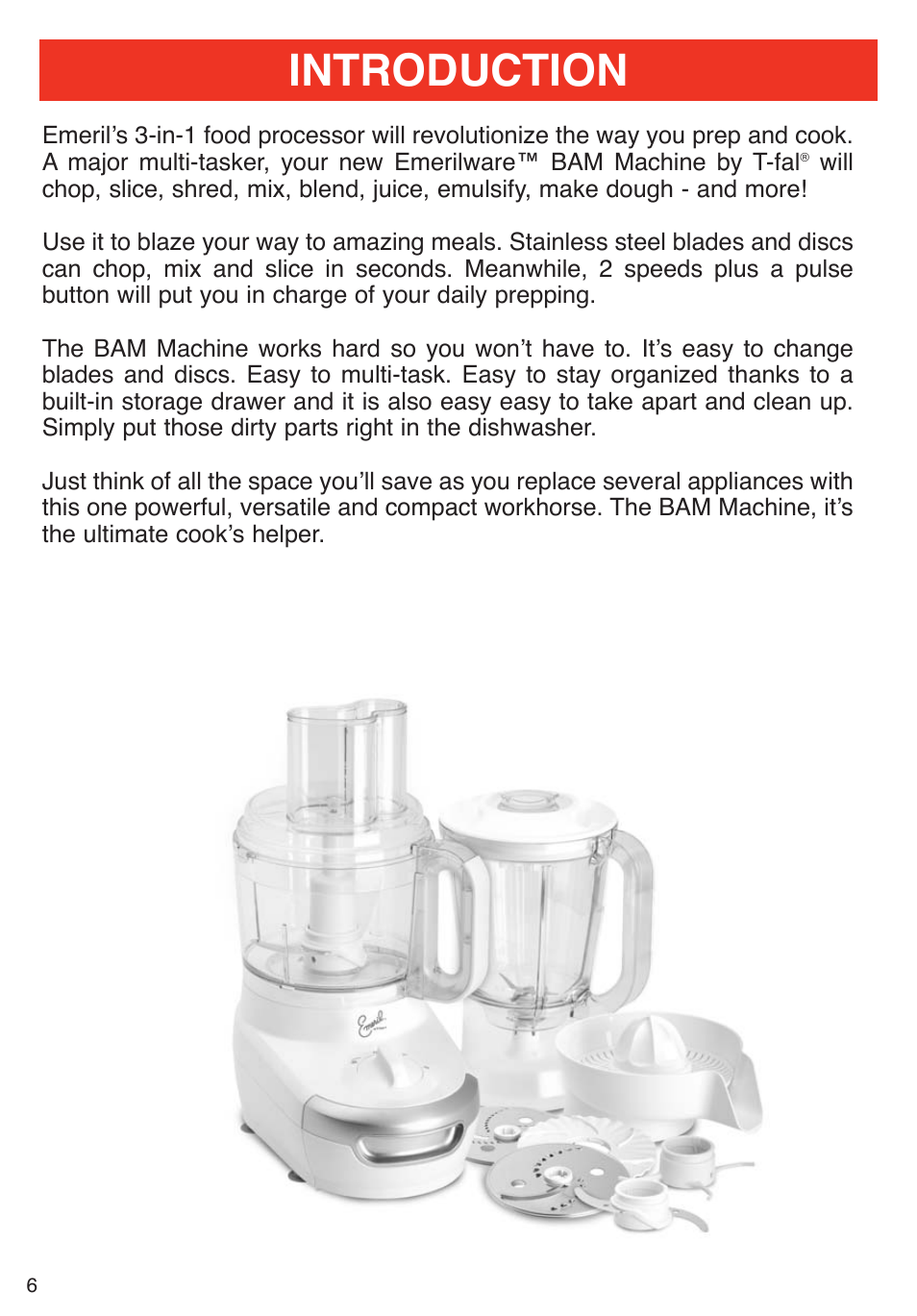 Introduction | T-Fal Emerilware User Manual | Page 6 / 16