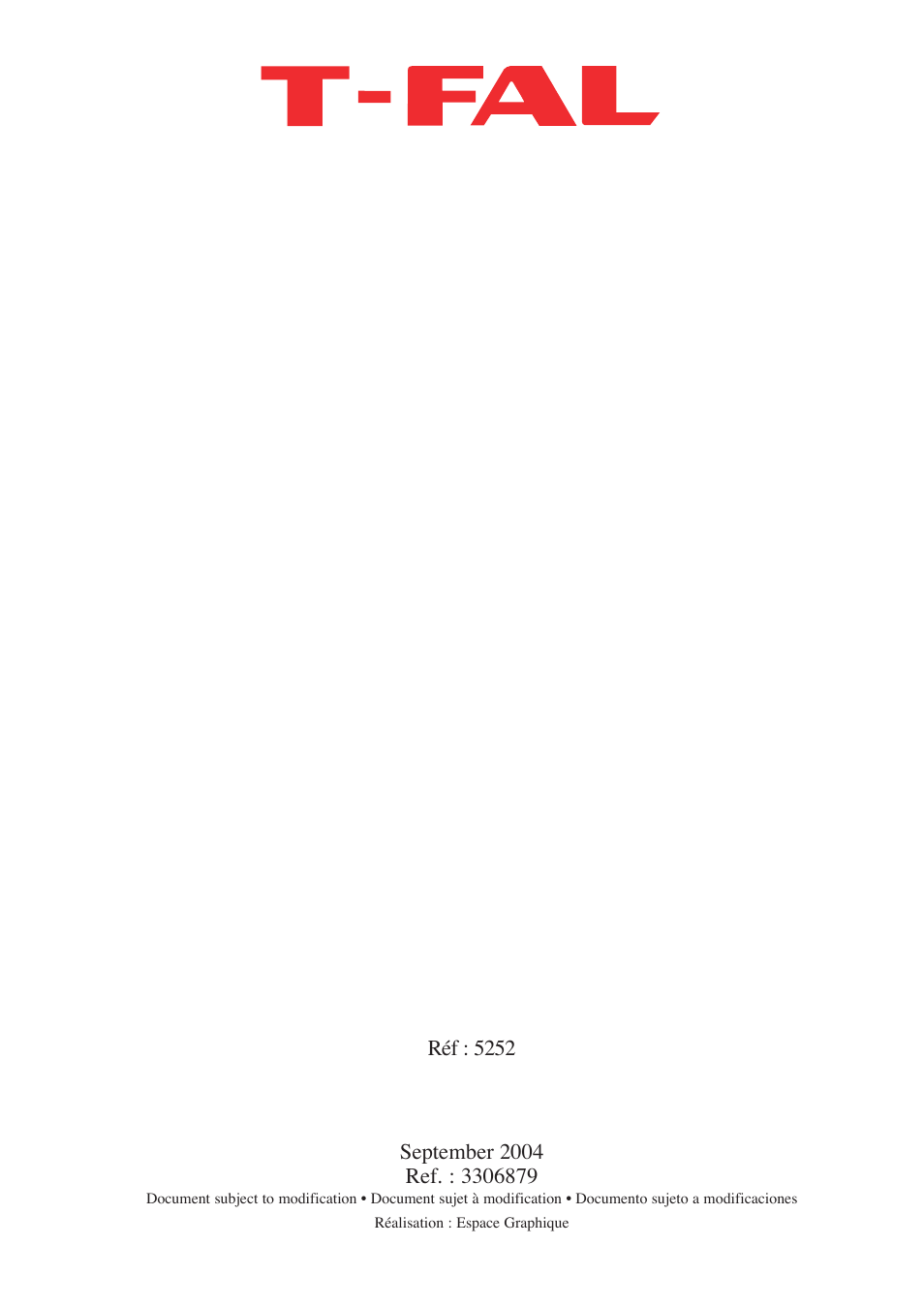 T-Fal 5252 User Manual | 48 pages
