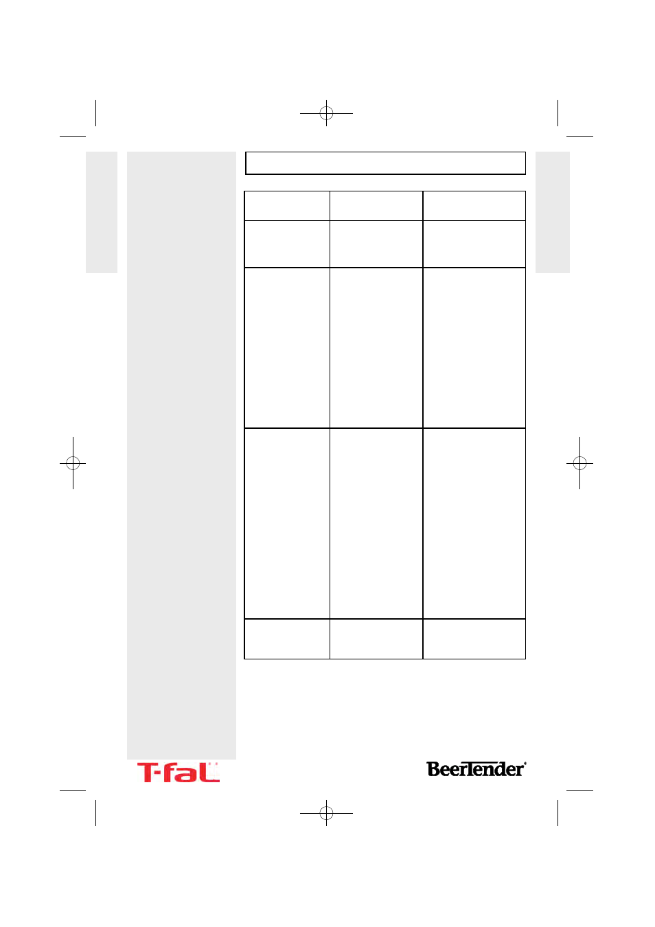 6troubleshooting | T-Fal BeerTender User Manual | Page 12 / 18