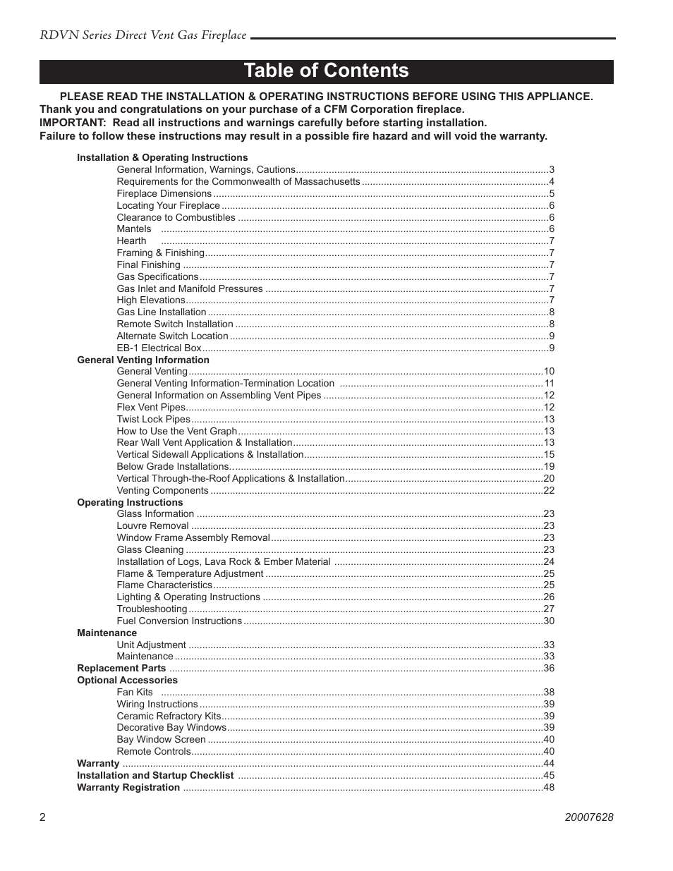 Temco Tool 36RDVN User Manual | Page 2 / 48