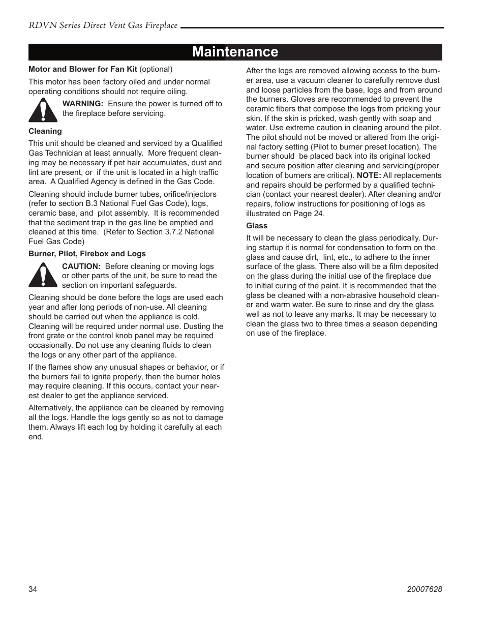 Maintenance | Temco Tool 36RDVN User Manual | Page 34 / 48