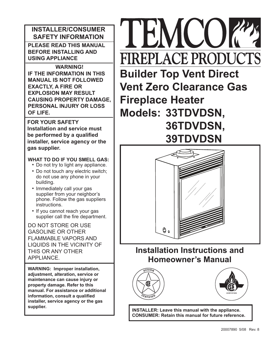 Temco Tool 33TDVDSN User Manual | 40 pages