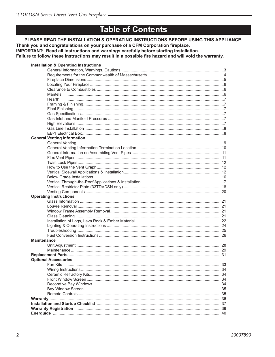 Temco Tool 33TDVDSN User Manual | Page 2 / 40