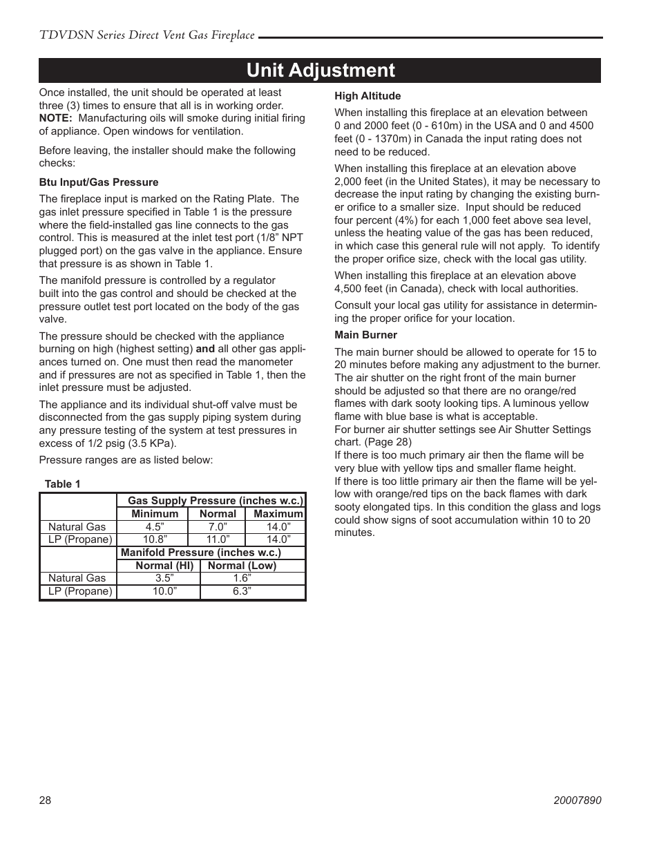 Unit adjustment | Temco Tool 33TDVDSN User Manual | Page 28 / 40