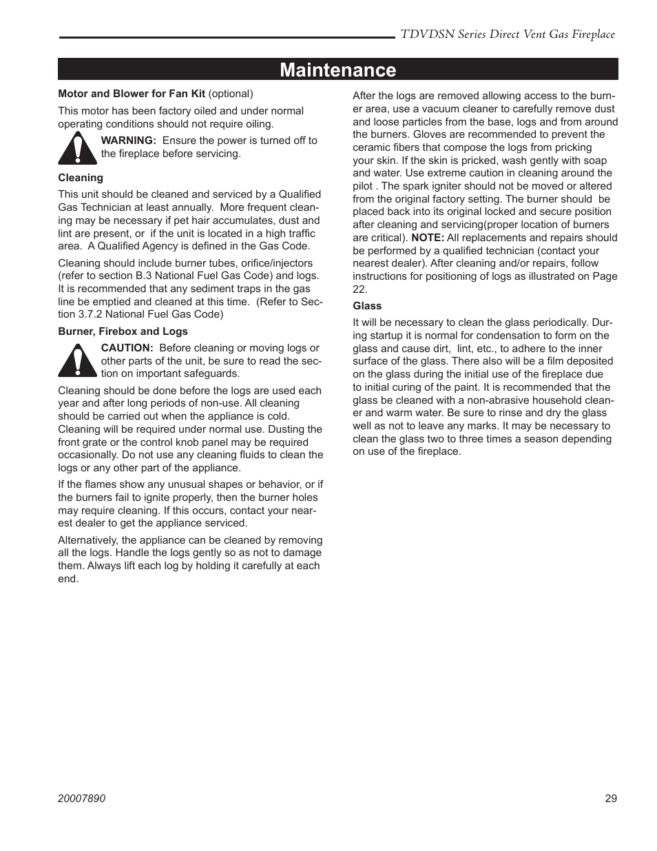Maintenance | Temco Tool 33TDVDSN User Manual | Page 29 / 40