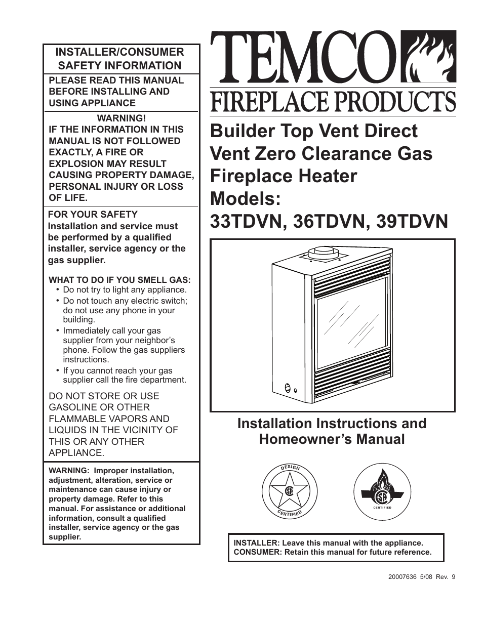 Temco Tool 36TDVN User Manual | 44 pages