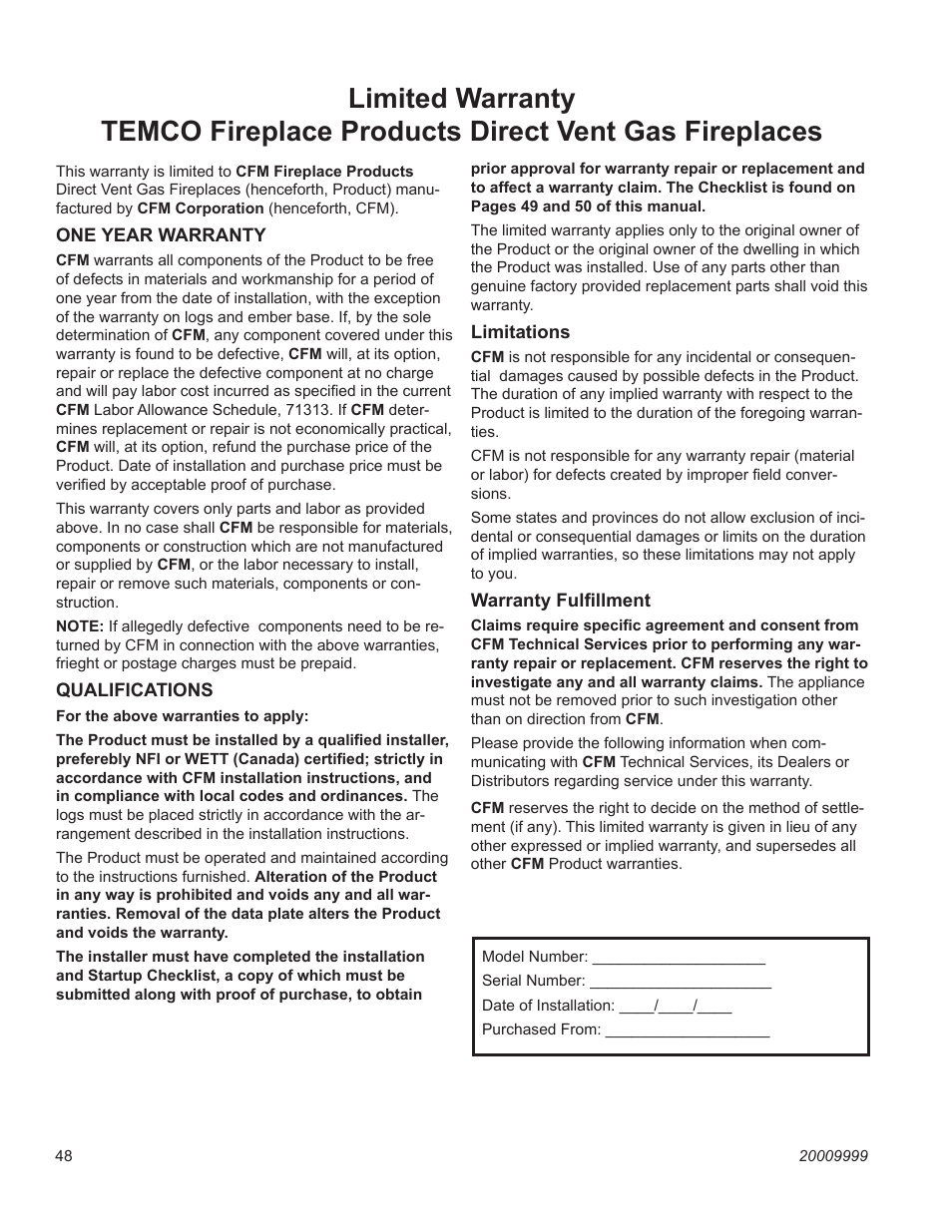 Temco Tool 41DVN User Manual | Page 48 / 52
