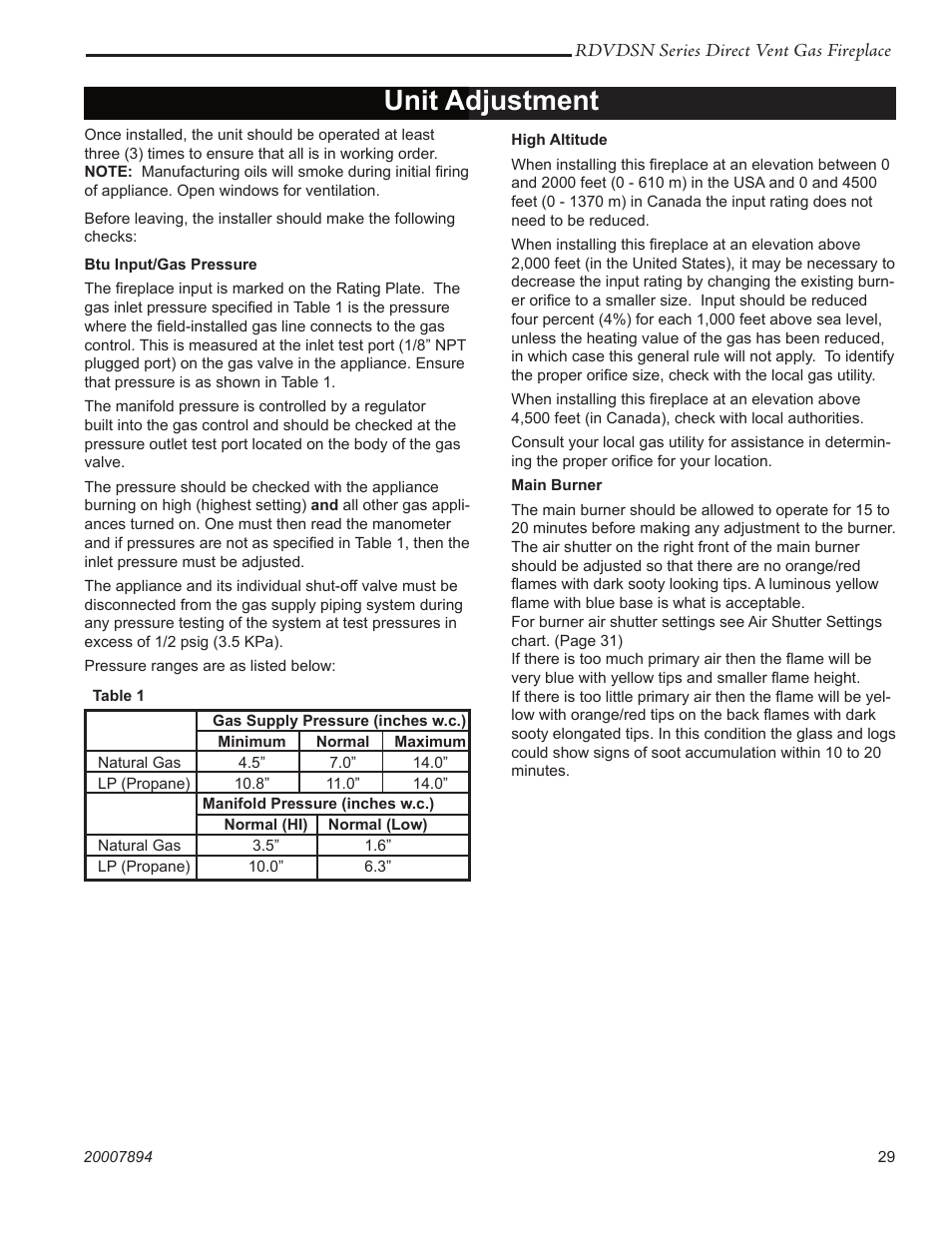 Unit adjustment | Temco Tool 39RDVDSN User Manual | Page 29 / 44