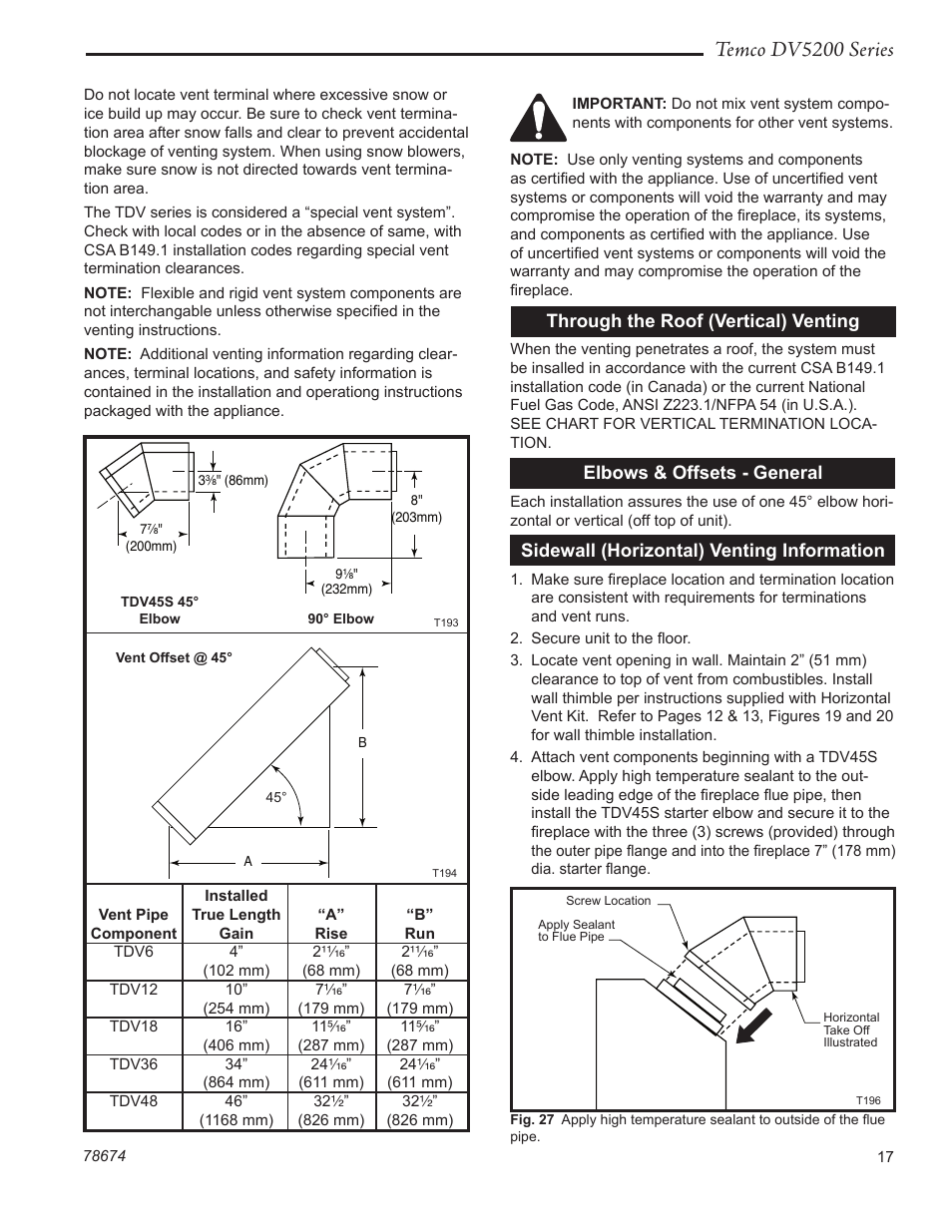 Temco dv5200 series | Temco Tool DV5200MB User Manual | Page 17 / 40