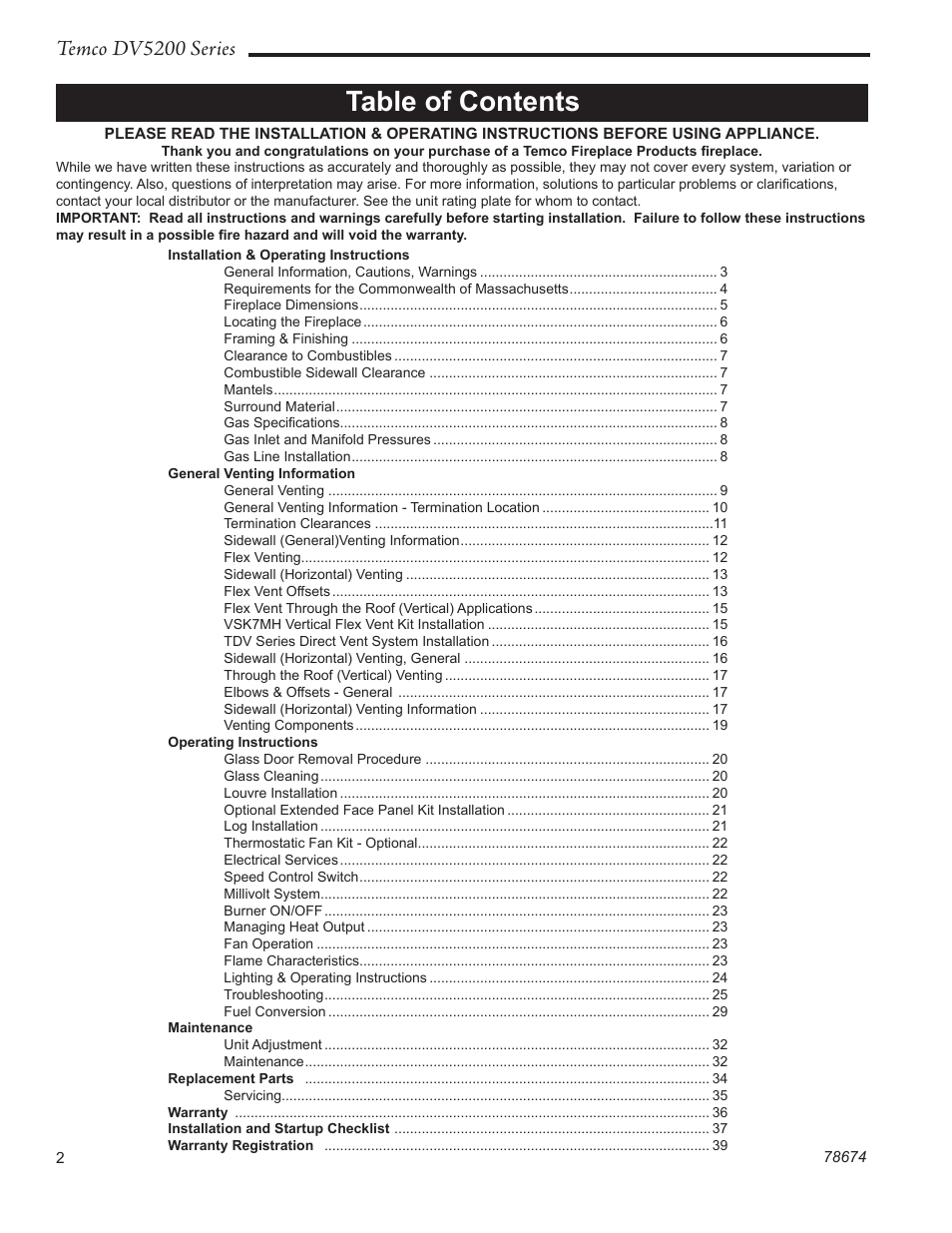 Temco Tool DV5200MB User Manual | Page 2 / 40