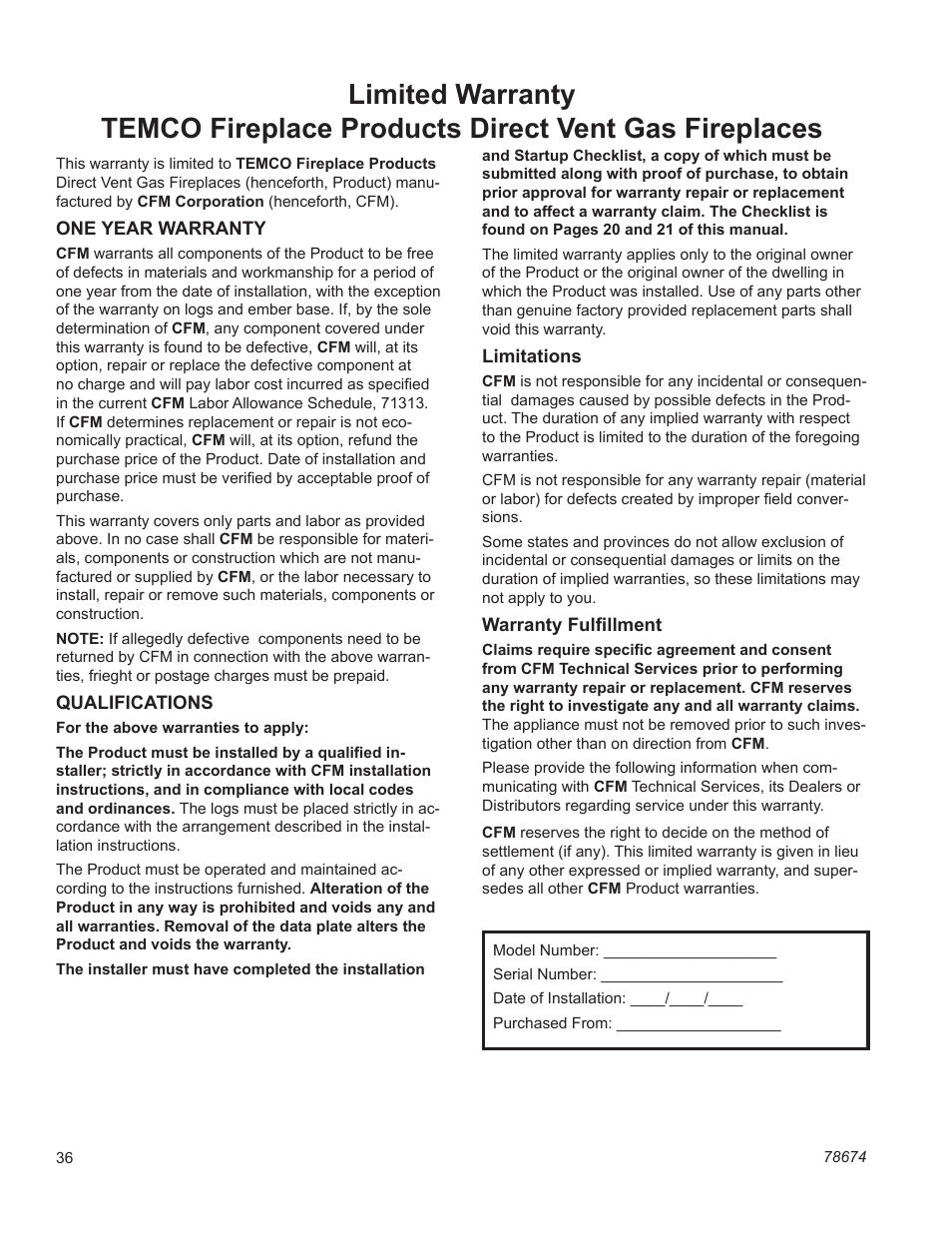Temco Tool DV5200MB User Manual | Page 36 / 40