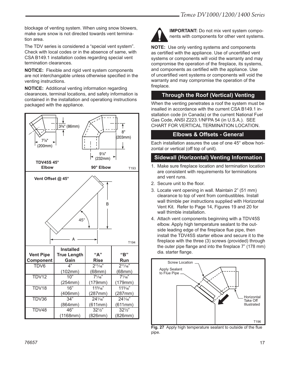 Temco Tool DV1400N/P User Manual | Page 17 / 40