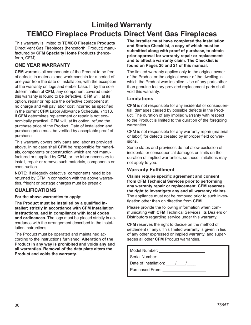 Temco Tool DV1400N/P User Manual | Page 36 / 40