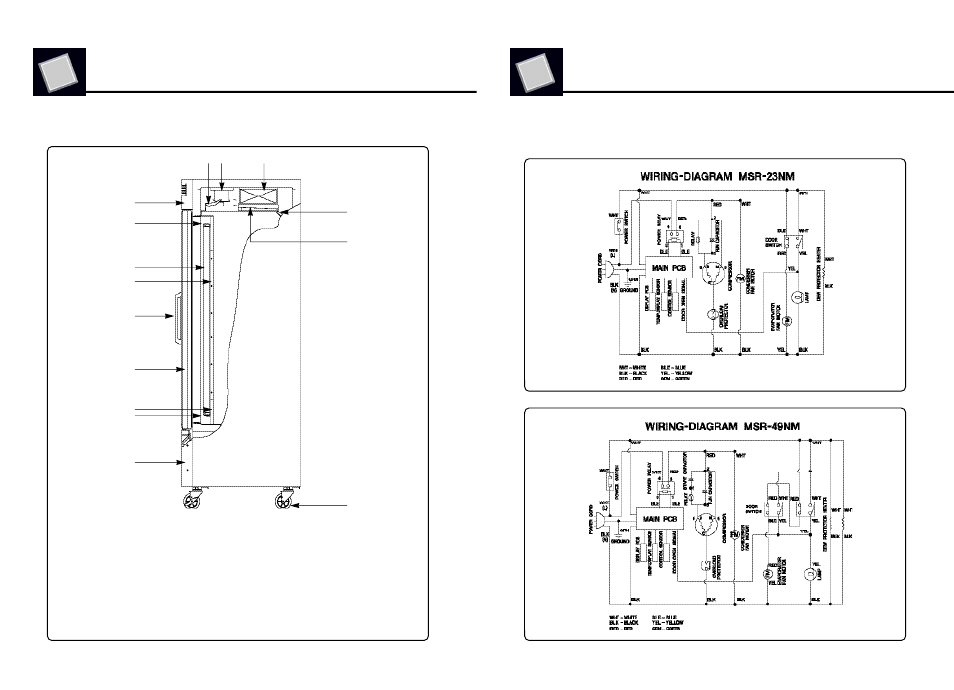 Wiring diagram | Turbo Air MSR-49G-2 User Manual | Page 4 / 21