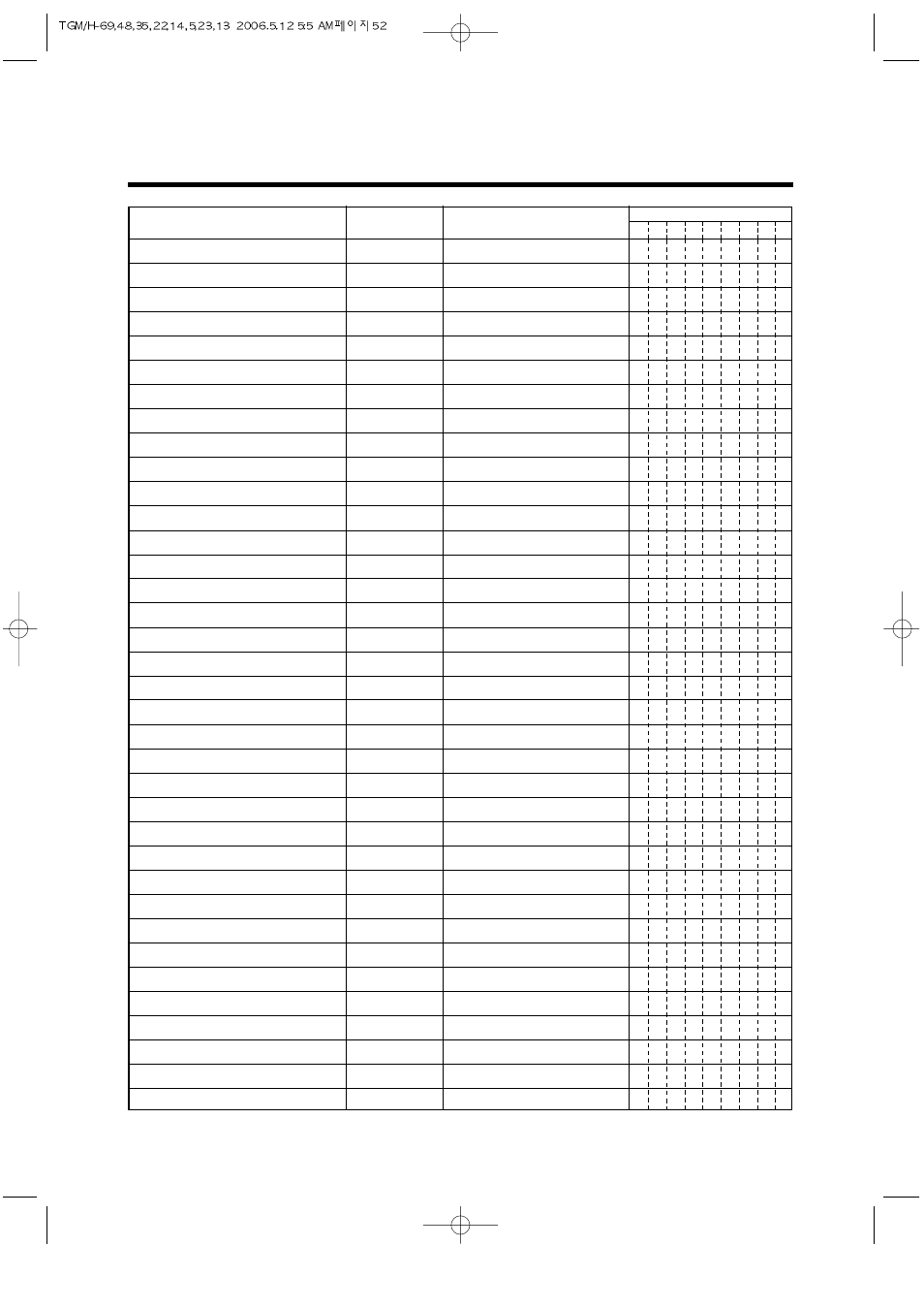 Parts list | Turbo Air TGM-14RV User Manual | Page 55 / 128