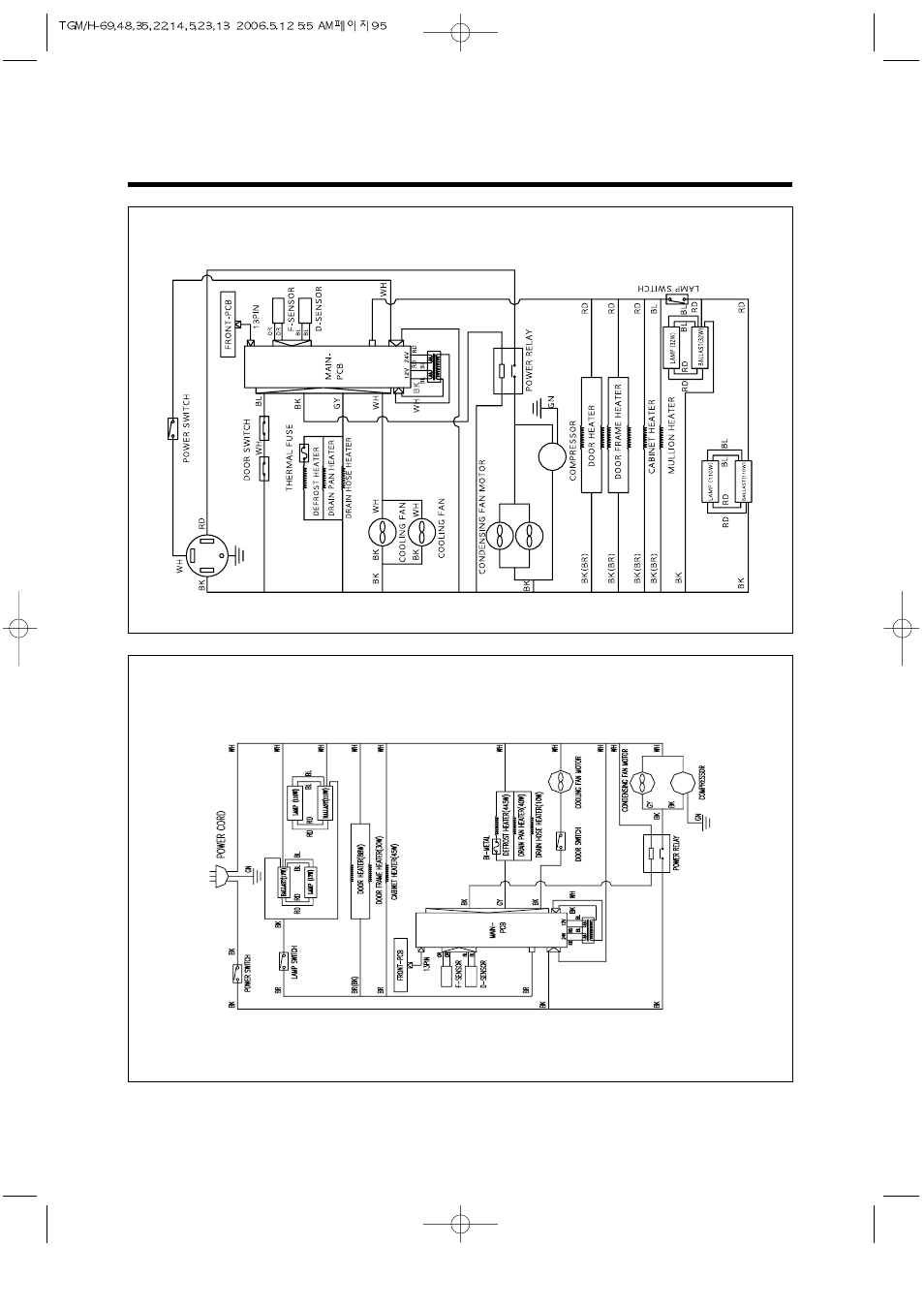 Wiring diagram | Turbo Air TGM-14RV User Manual | Page 98 / 128