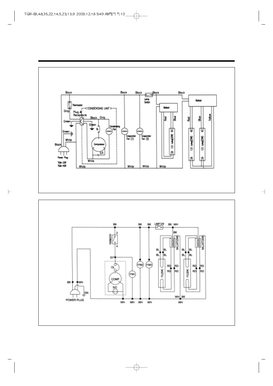 Wiring diagram | Turbo Air TGM-69R User Manual | Page 13 / 108