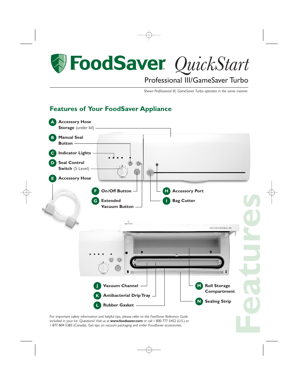 FoodSaver Professional III User Manual | 6 pages