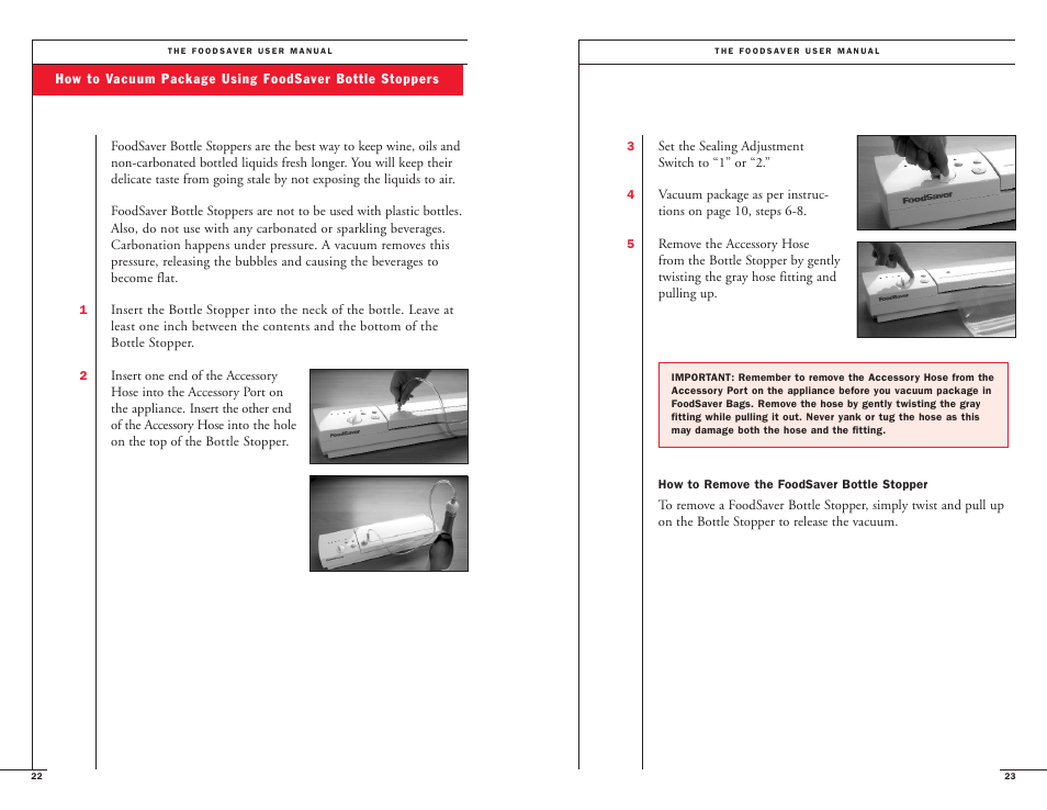 FoodSaver II Turbo User Manual | Page 13 / 22