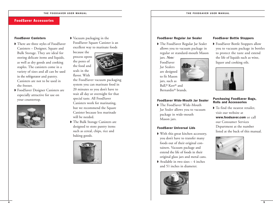 FoodSaver II Turbo User Manual | Page 4 / 22