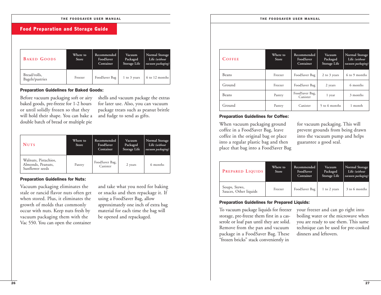 FoodSaver VAC550 User Manual | Page 15 / 23