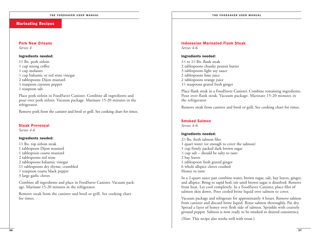 FoodSaver VAC550 User Manual | Page 20 / 23